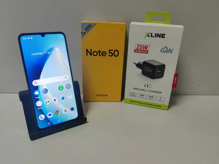 TELEFON REALME NOTE 50 3/64 + ŁADOWARKA XLINE