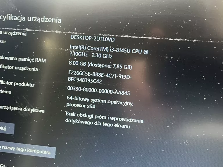 LAPTOP DELL 13 CALI 3310 I3 8145U 8GB RAM 120GB SSD