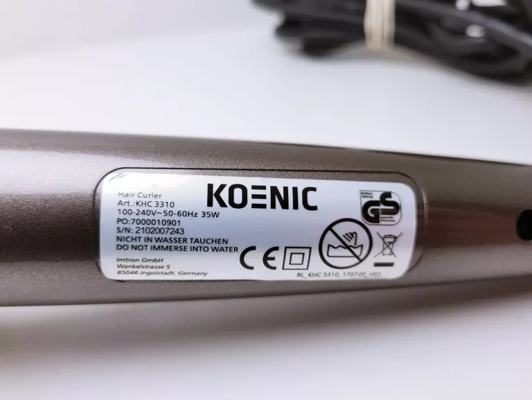 LOKÓWKA KOENIC KHC 3310 HAIRCURLER KOMPLET