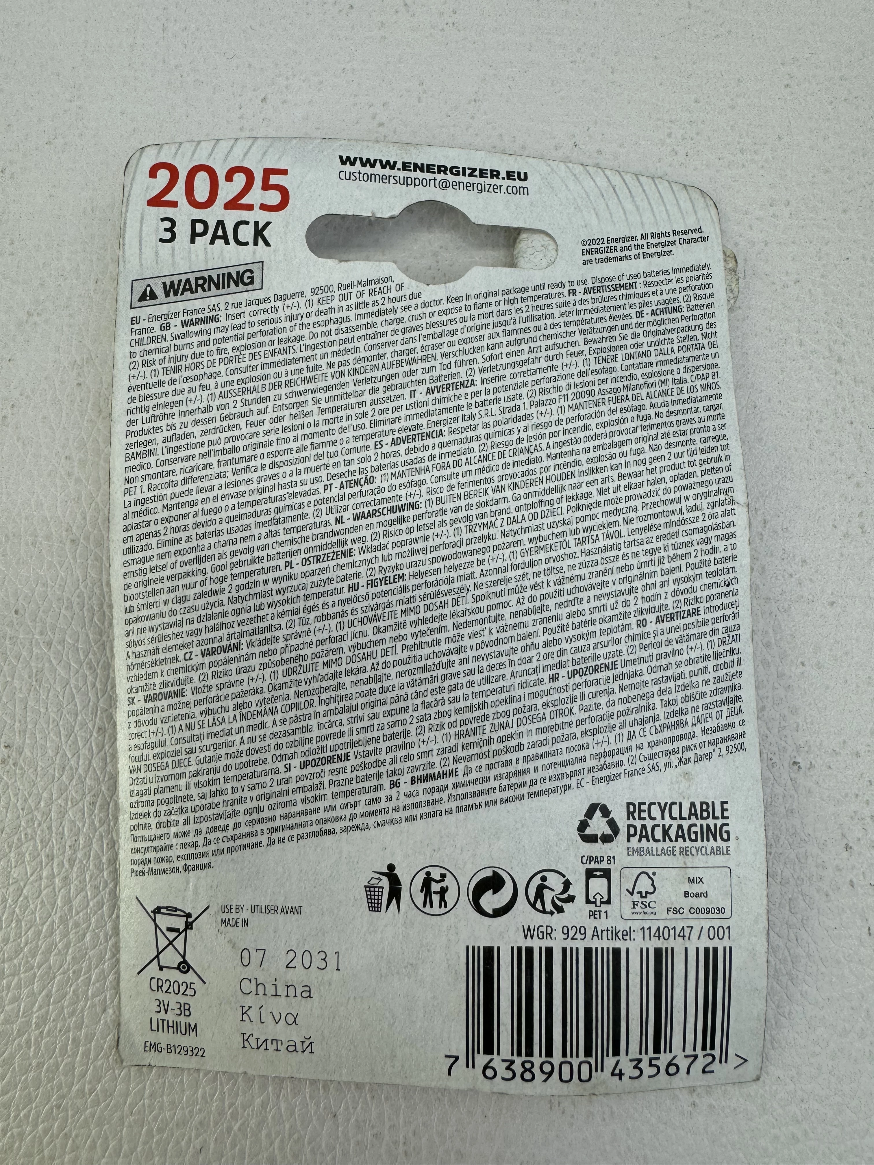 baterie-energizer-cr2025-ean-gtin-7638900435672