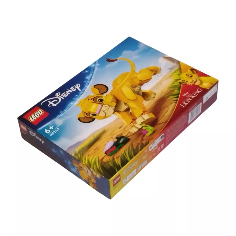 KLOCKI LEGO DISNEY 43243 KRÓL LEW LWIĄTKO SIMBA