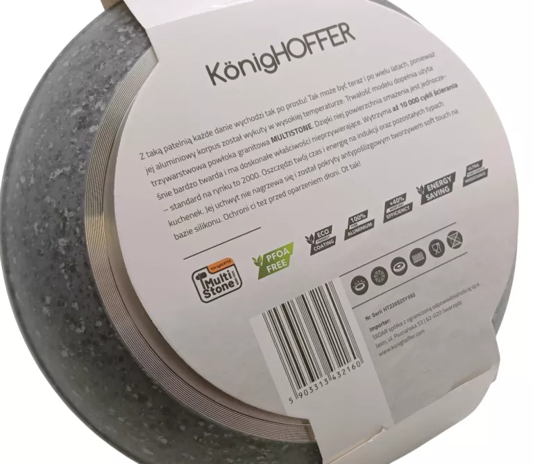 PATELNIA GRANITOWA KONIGHOFFER VENGA 22 CM