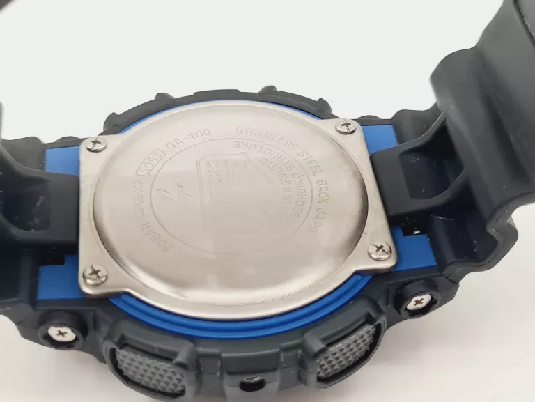 ZEGAREK SPORTOWY CASIO G-SHOCK ORIGINAL GA-100-1A2ER CZARNO-NIEBIESKI