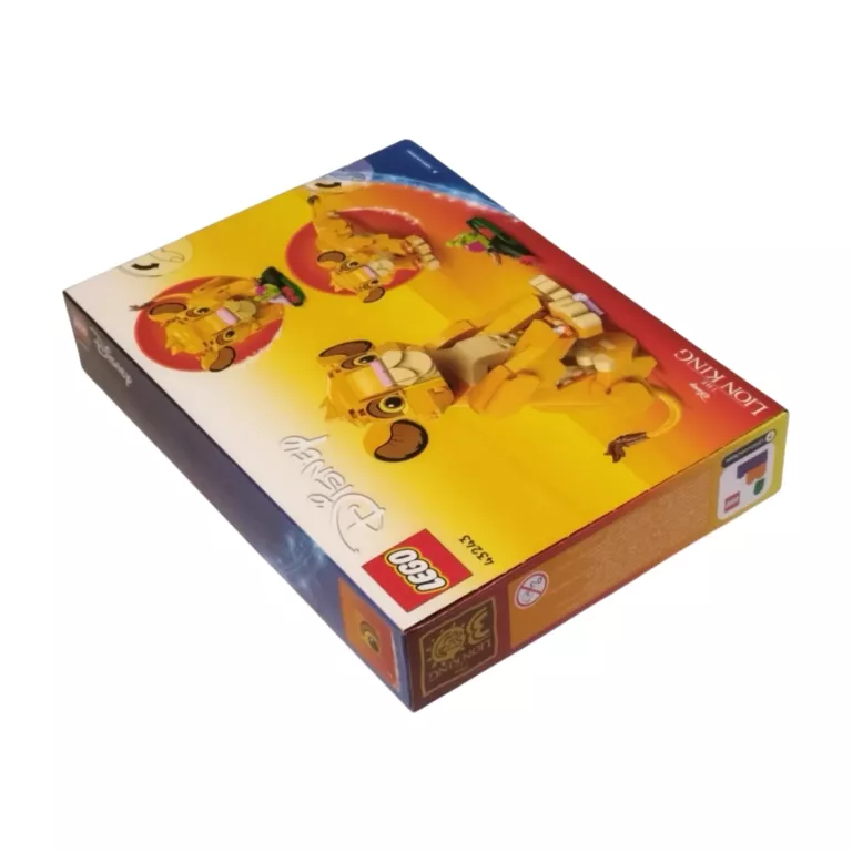 KLOCKI LEGO DISNEY 43243 KRÓL LEW LWIĄTKO SIMBA