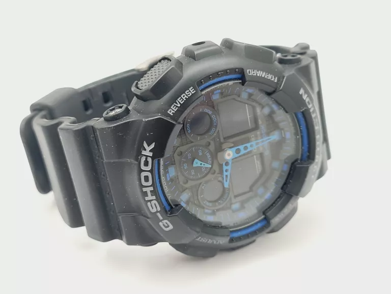 ZEGAREK SPORTOWY CASIO G-SHOCK ORIGINAL GA-100-1A2ER CZARNO-NIEBIESKI