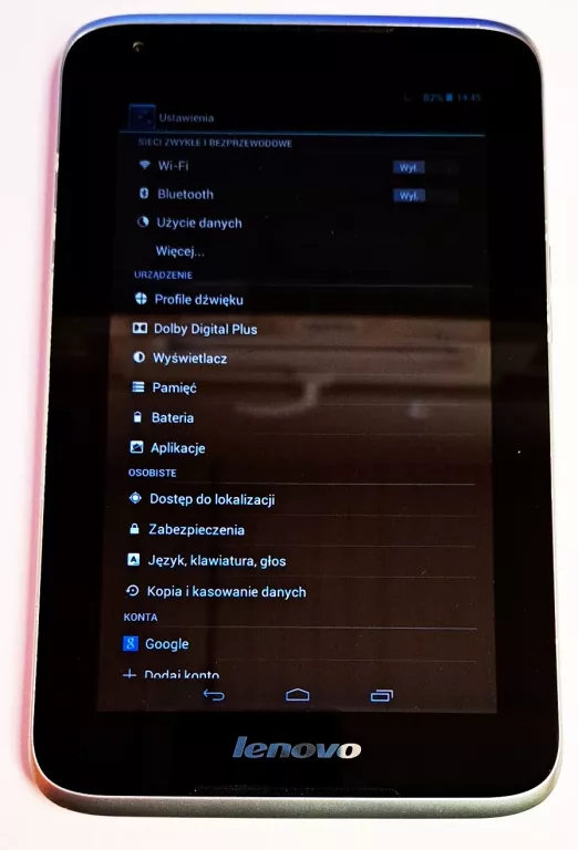 TABLET LENOVO IDEATAB A1000