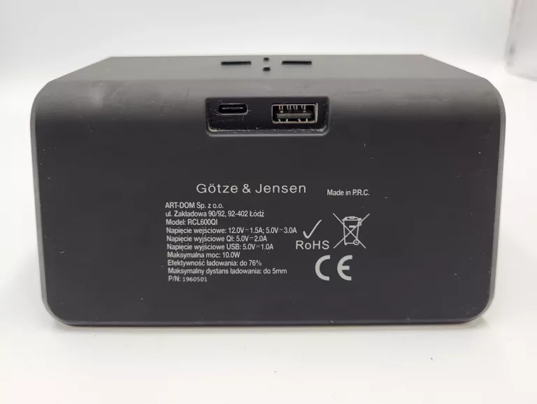 BUDZIK Z ŁADOWARKA INDUKCYJNA GOTZE&JENSEN RCL600QI