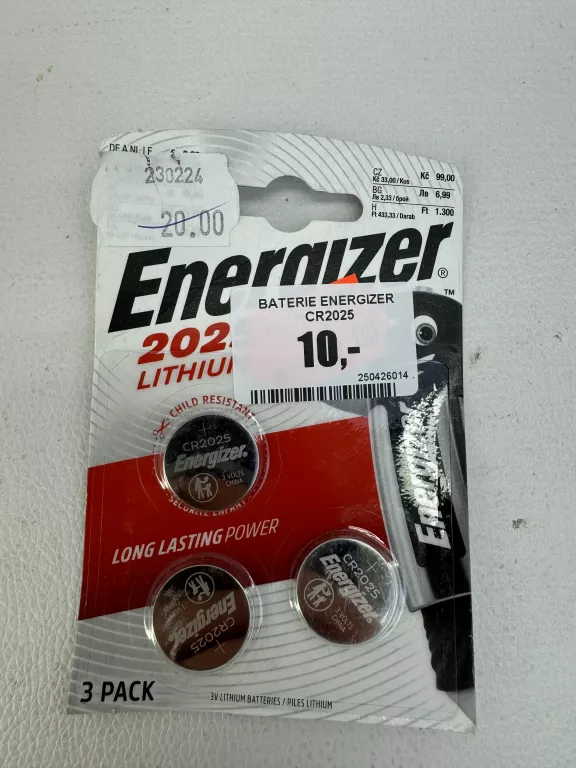 BATERIE ENERGIZER CR2025
