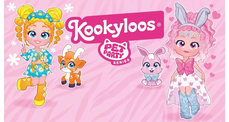 KOOKYLOOS LALKA LALECZKA SOPHIE SERIA PET PARTY MOTYL