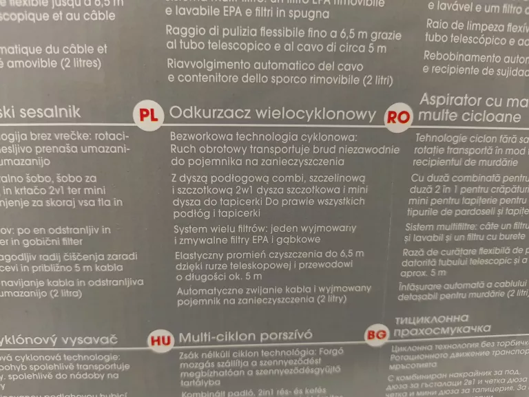 ODKURZACZ BEZWORKOWY CLEANMAXX HIGH-PERFORMANCE