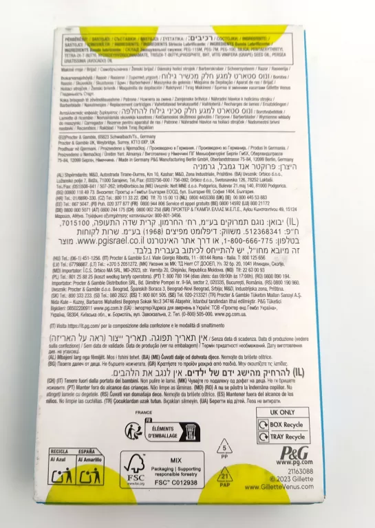MASZYNKA DO GOLENIA GILLETTE VENUS SMOOTH START 3 KOŃCÓWKI