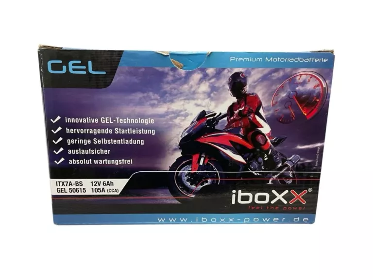 AKUMULATOR MOTOCYKLOWY IBOXX 12V 6AH