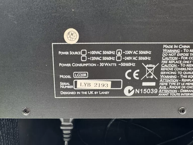 WZMACNIACZ PIECYK COMBO GITAROWY LANEY LG20R 15W REVERB