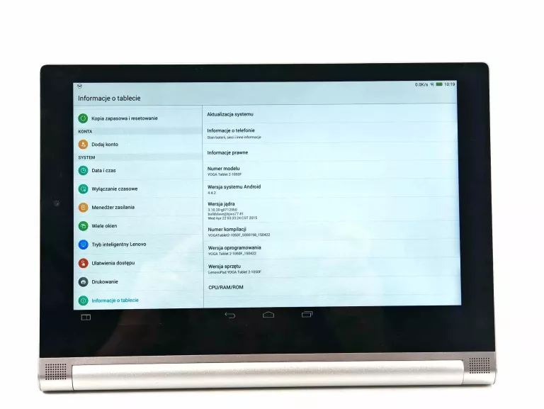 TABLET LENOVO YOGA TABLET 2 -1050F ANDROID 4.4.2