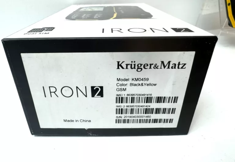 TELEFON KRUGER MATZ IRON 2-SPUCHNIĘTA BATERIA