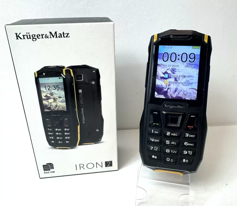 TELEFON KRUGER MATZ IRON 2-SPUCHNIĘTA BATERIA