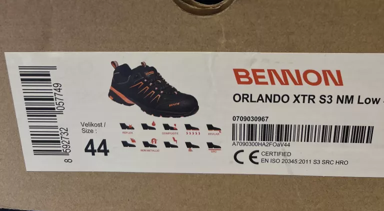 PÓŁBUTY   ANTYPRZEBICIOWY  BENNON ORLANDO XTR NM S3 LOW R,44