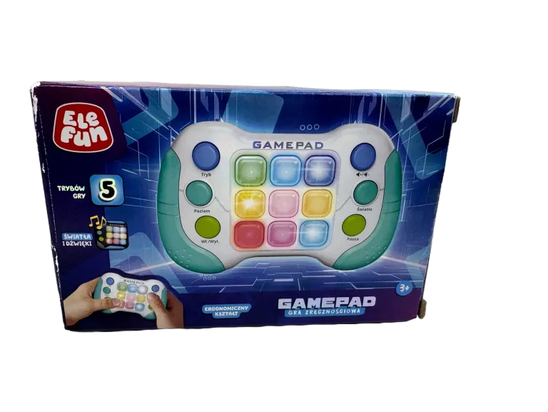 ELEFUN GRA ZRĘCZNOŚCIOWA PAD GAMEPAD 5 TRYBÓW GRY BIAŁA