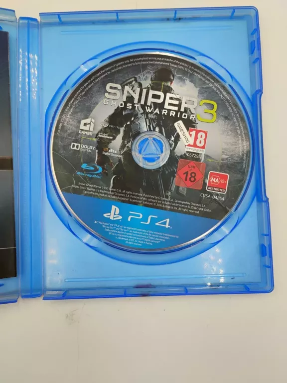 GRA SNIPER GHOST WARRIOR 3 PS4