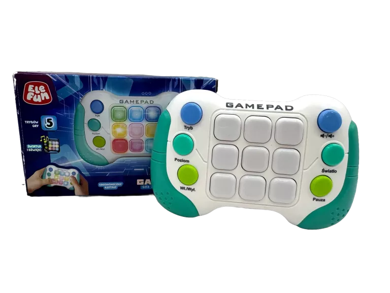 ELEFUN GRA ZRĘCZNOŚCIOWA PAD GAMEPAD 5 TRYBÓW GRY BIAŁA