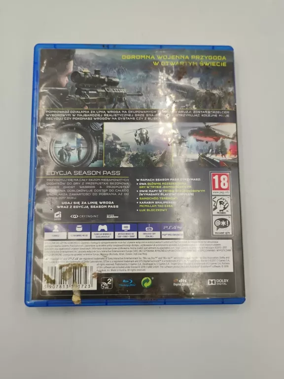 GRA SNIPER GHOST WARRIOR 3 PS4
