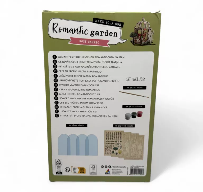 DEKORACJA DIY DREWNIANA RÓŻANA ALTANKA DECO TIME ROMANTIC GARDEN