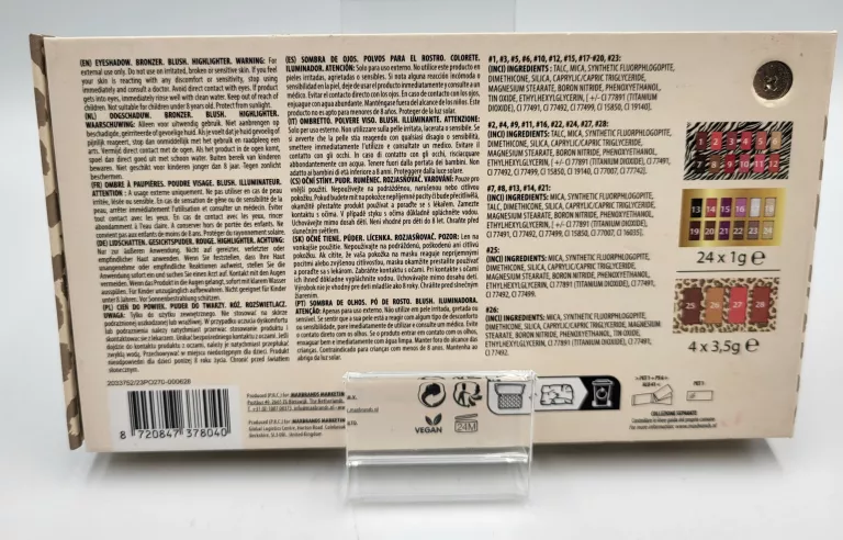 PALETA DO MAKIJAŻU FAB FACTORY FACE PALETTE 28 COLOUR VEGAN