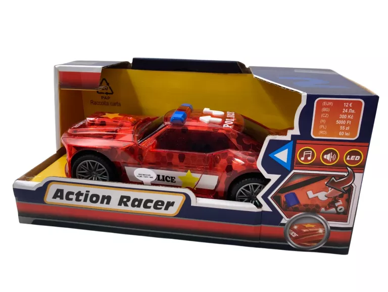AUTKO ZDALNIE STEROWANE ACTION RACER CZERWONY