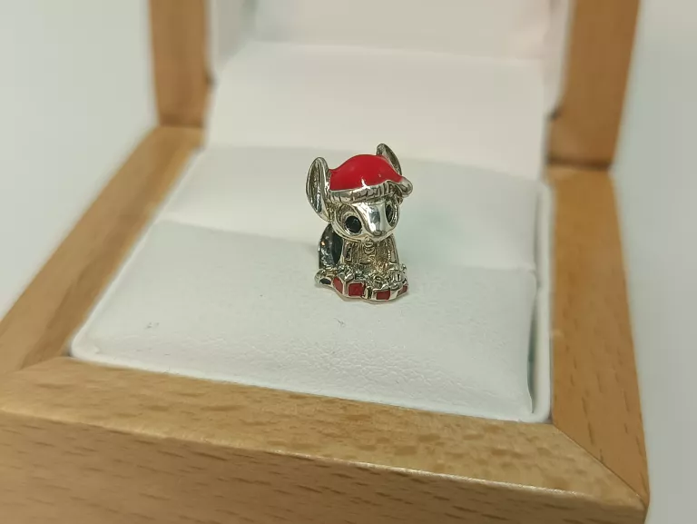 PIĘKNY SREBRNY CHARMS DISNEY STITCH PANDORA