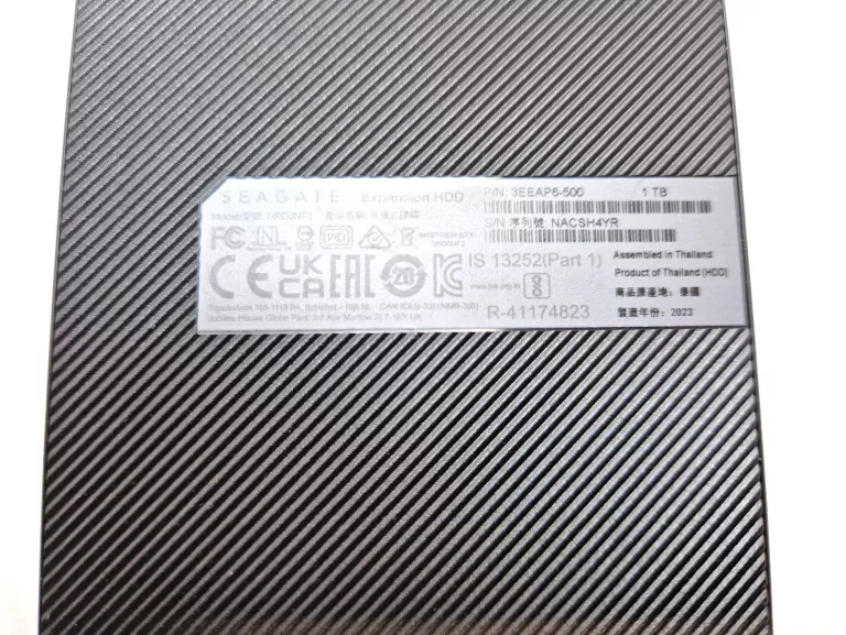 DYSK PRZENOŚNY 1TB SEAGATE EXPANSION HDD USB 3.0 2.5''