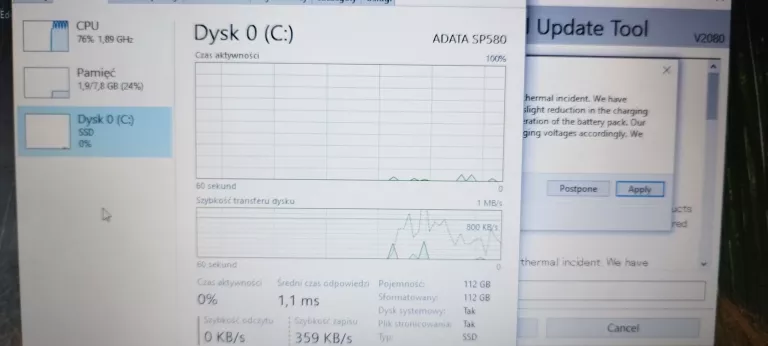 LAPTOP FUJITSU LIFEBOOK U SERIES + ŁAD