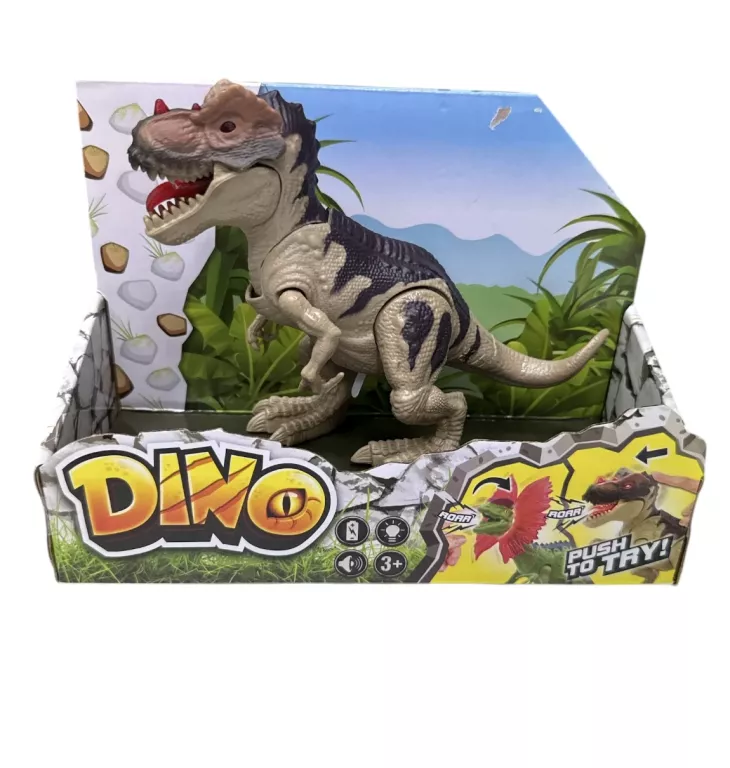 ZABAWKA DINO RYCZĄCY DINOZAUR KREMOWY