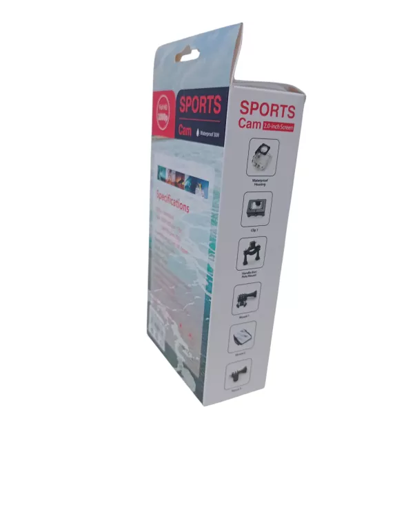KAMERA SPORTOWA WODOODPORNA FULL HD TYPU 1080P 2" + AKCESORIA