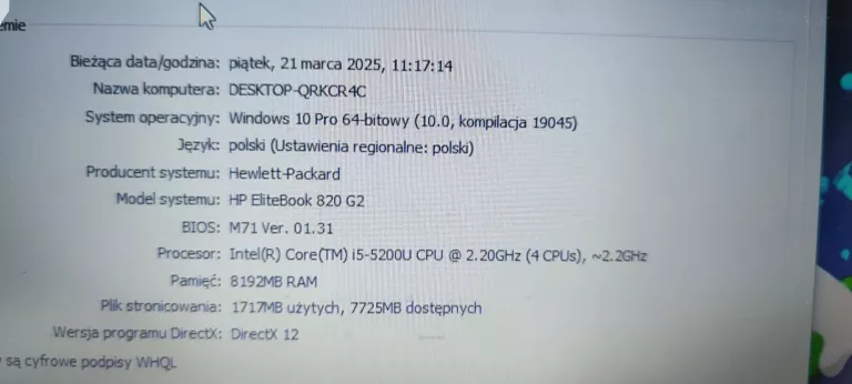 LAPTOP HP ELITEBOOK 820