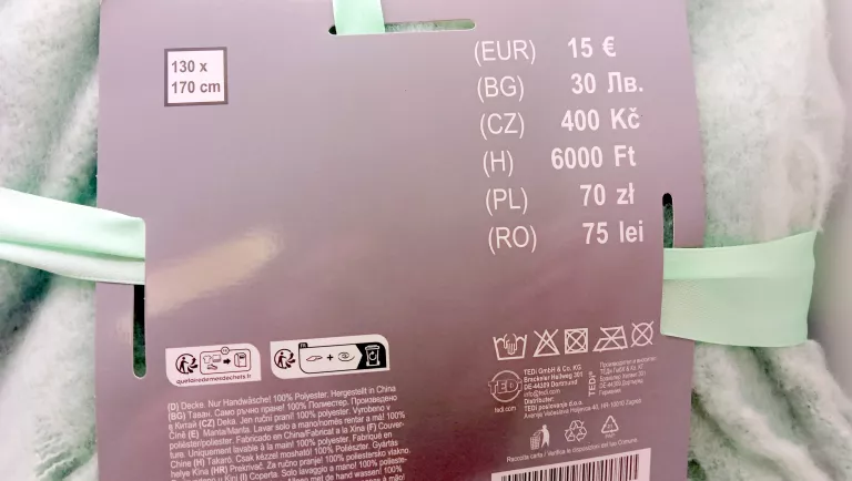 KOC 130X170 TEDI ODCIEN ZIELENI