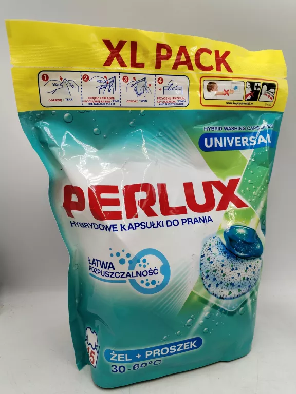 KAPSUŁKI DO PRANIA PERLUX ŻEL+PROSZEK 45SZT