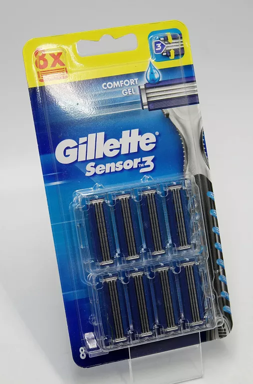 WKŁADY DO MASZYNKI DO GOLENIA GILLETTE SENSOR 3 8SZT.