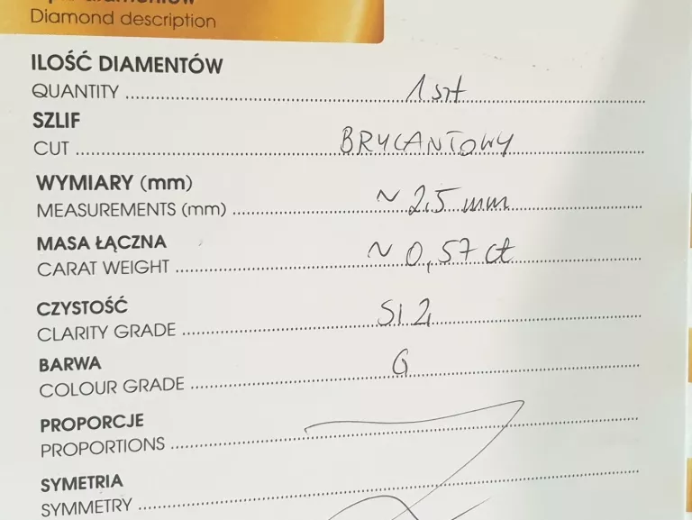 ZJAWISKOWY ZŁOTY PIERŚCIONEK R Z DIAMENTEM R 10