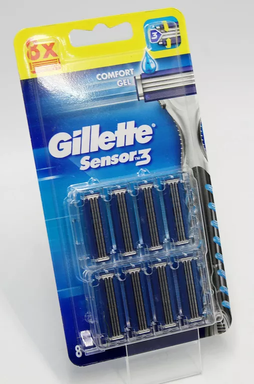 WKŁADY DO MASZYNKI DO GOLENIA GILLETTE SENSOR 3 8SZT.