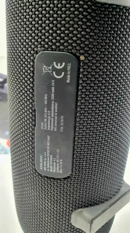 GŁOŚNIK PRZENOŚNY XMUSIC BTS 800K 20 W