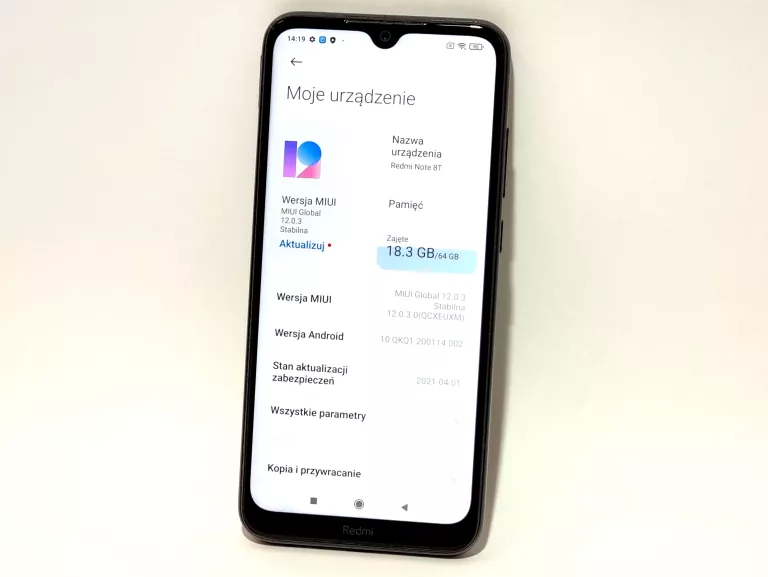 REDMI NOTE 8T 4GB RAM/64GB NFC ANDROID 10