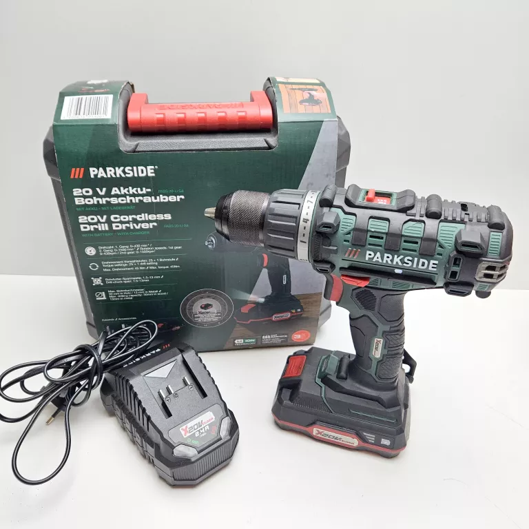 WKRĘTARKA PARKSIDE PABS 20-LI G8 20V +AKU +ŁADOWARKA