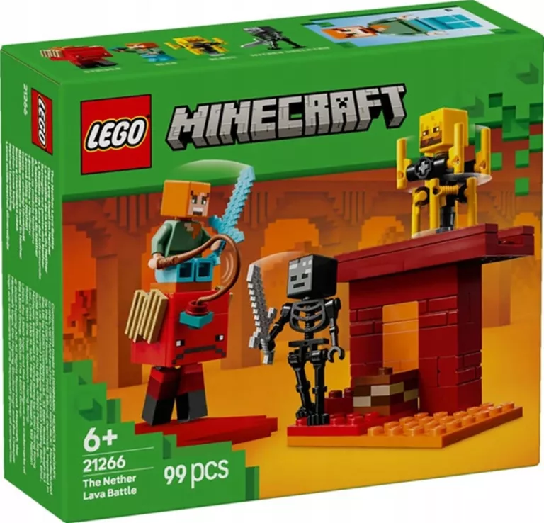LEGO MINECRAFT BITWA NA MOŚCIE NETHERU 21266