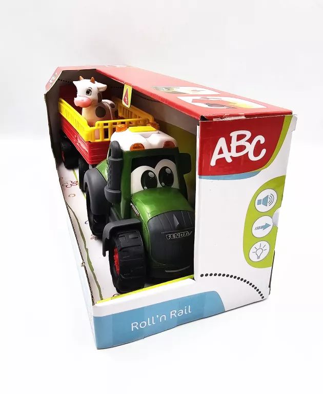 TRAKTOR Z PRZYCZEPĄ I KRÓWKĄ DICKIE TOYS FENDT / 2041150112KI