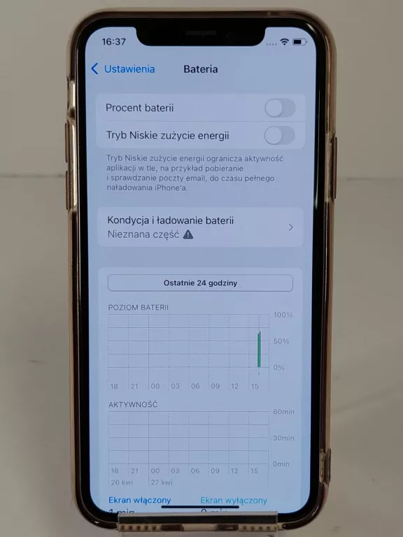TELEFON APPLE IPHONE XS 4 GB / 64 GB 4G (LTE) SZARY *OPIS*