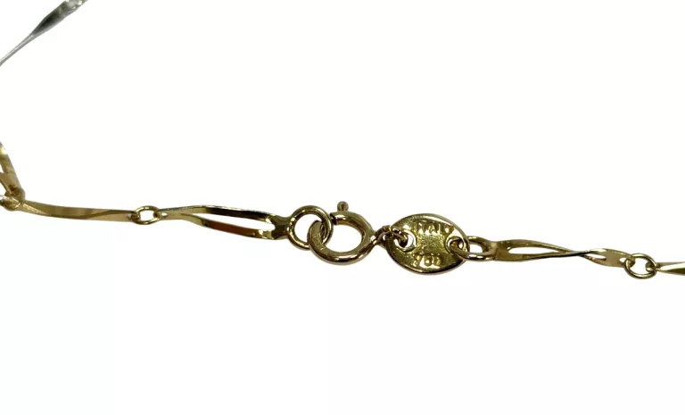 ZŁOTY ŁAŃCUSZEK BIAŁE ORAZ ŻÓŁTE ZŁOTO 2,24G 750 45CM