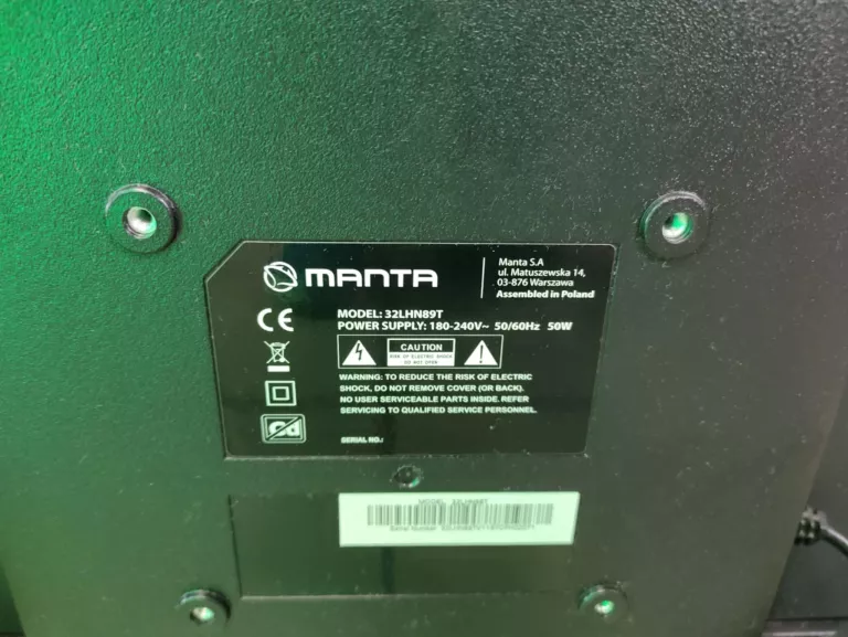 TELEWIZOR MANTA LED 32" 32LHN89T