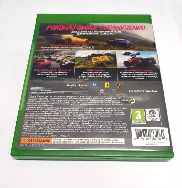 XBOX ONE FORZA HORIZON 2 PL