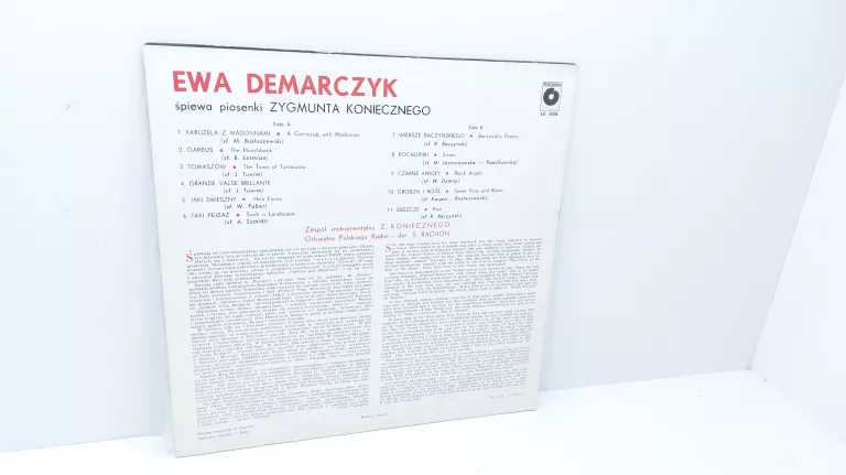 PŁYTA WINYLOWA EWA DEMARCZYK ŚPIEWA PIOSENKI ZYGMUNTA KONIECZNEGO