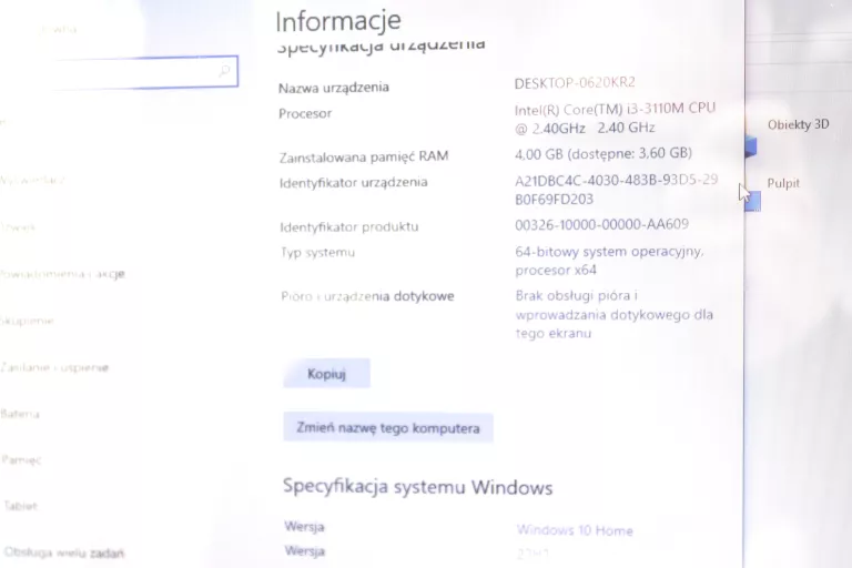 LAPTOP LENOVO B590 4/512GB I3